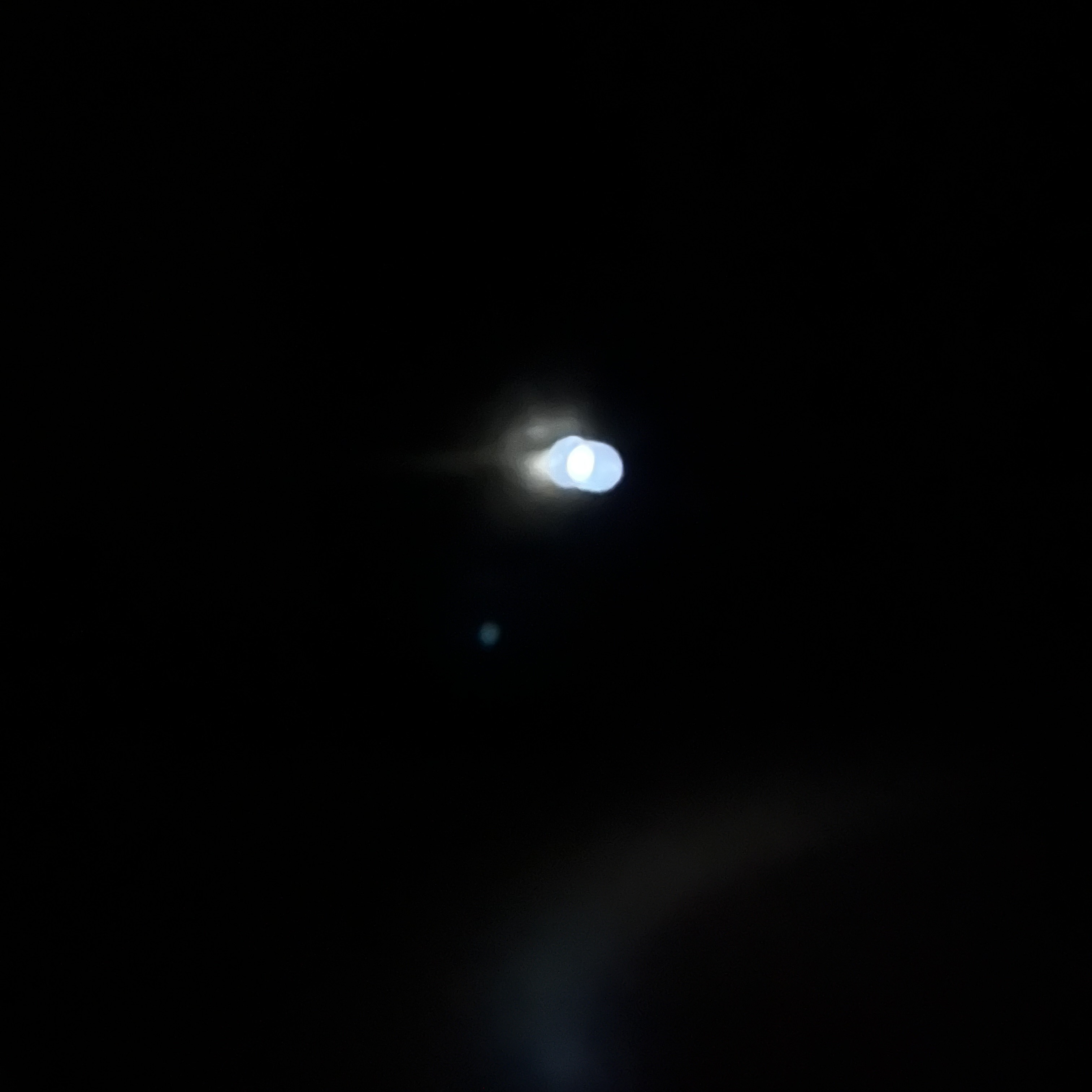 Here is a photo from the same aspect but with the lights off, to show it actually works. It's impossible to get a perfectly crisp photo with such little light and no tripod but I did my best to get this.