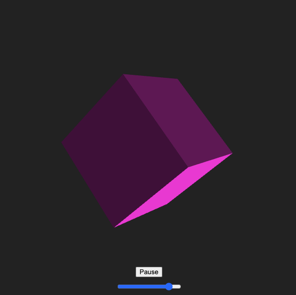This one was tricky at first until my brain found the solution, and Claude coded it. With the prior sketch I liked the rotation speed of the cube and the frequency of the song at their default values, it felt synchronized. However when I increased the frequency it felt like the song started playing much faster than the rotation speed of the cube and became disjointed. I was tinkering with all the multipliers to see what I could do to fix it before I realized I need logarithmic multipliers, not linear multipliers. I didn't know how to code that in so Claude adjusted it for me. I adjusted the multipliers it gave me and found a spin rate I'm very happy with now.