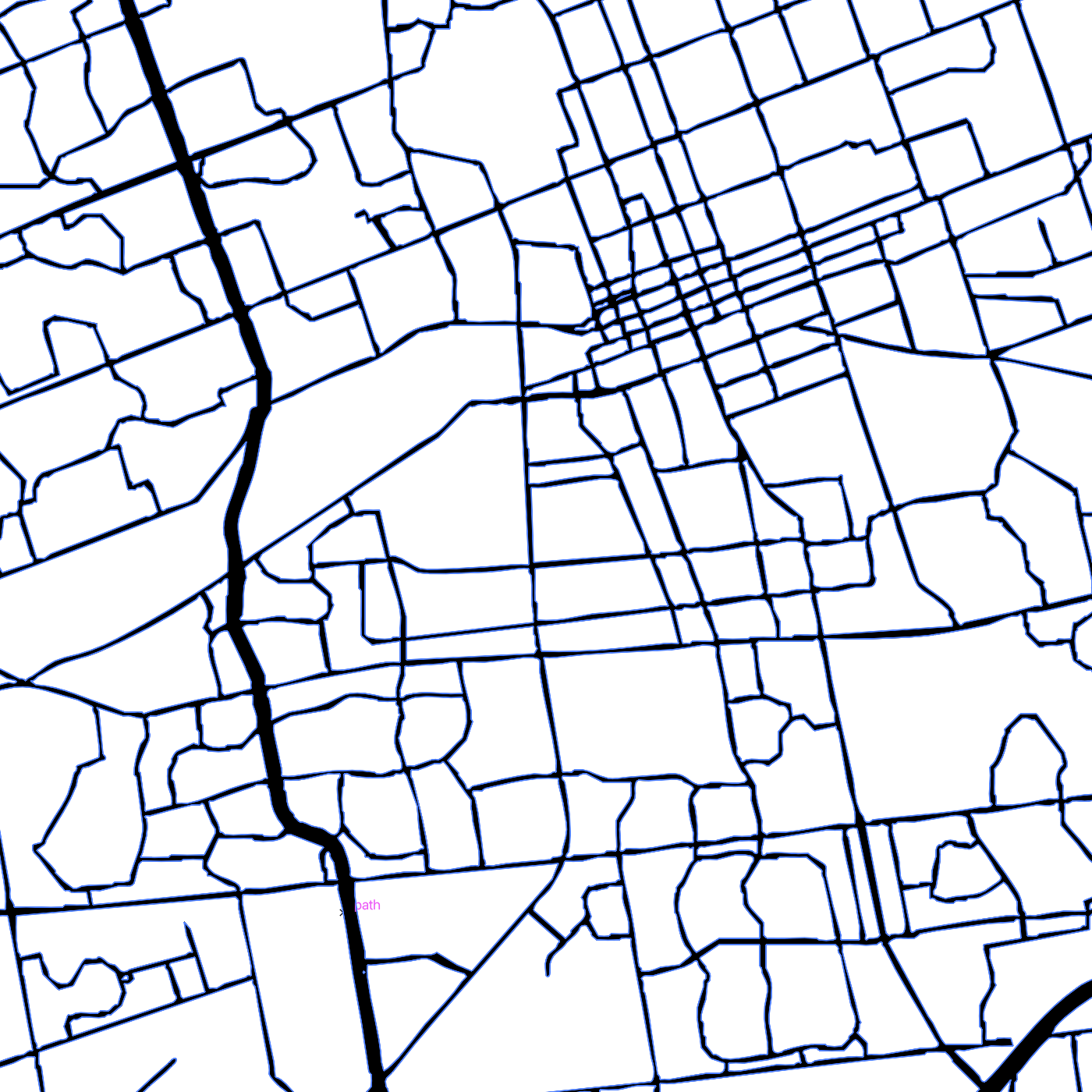 So this looks terrible. I did the image trace, but the UI for my Adobe Illustrator is a little different than what Steve's version of Illustrator had. Turns out the simplify toggle in the image trace tool is now on by default with no way to turn it off that I know of, so it kind of breaks my lines. This is a huge issue, and might mean I need to pivot my project to something more zoomed in so I don't get these spaghetti lines. The other option is to try and export the data from a different map tool than Mapbox and see if I can get a full SVG export.