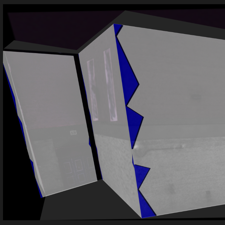 So I made a mistake somewhere with the 'entrance' wallkey and didn't catch it until right now. After going back into that section I realized the red bounding box was slightly off center, but I'm not sure how I moved it. So when I pasted it over it pasted it centered, but now my masked area isn't aligned correctly. Looking at the wallKeys composition, there is a transform where the anchor point and the position point don't match up perfectly ONLY on the 'entrance' layer, unlike the 'main' and 'side' layers. I think this is the culprit.