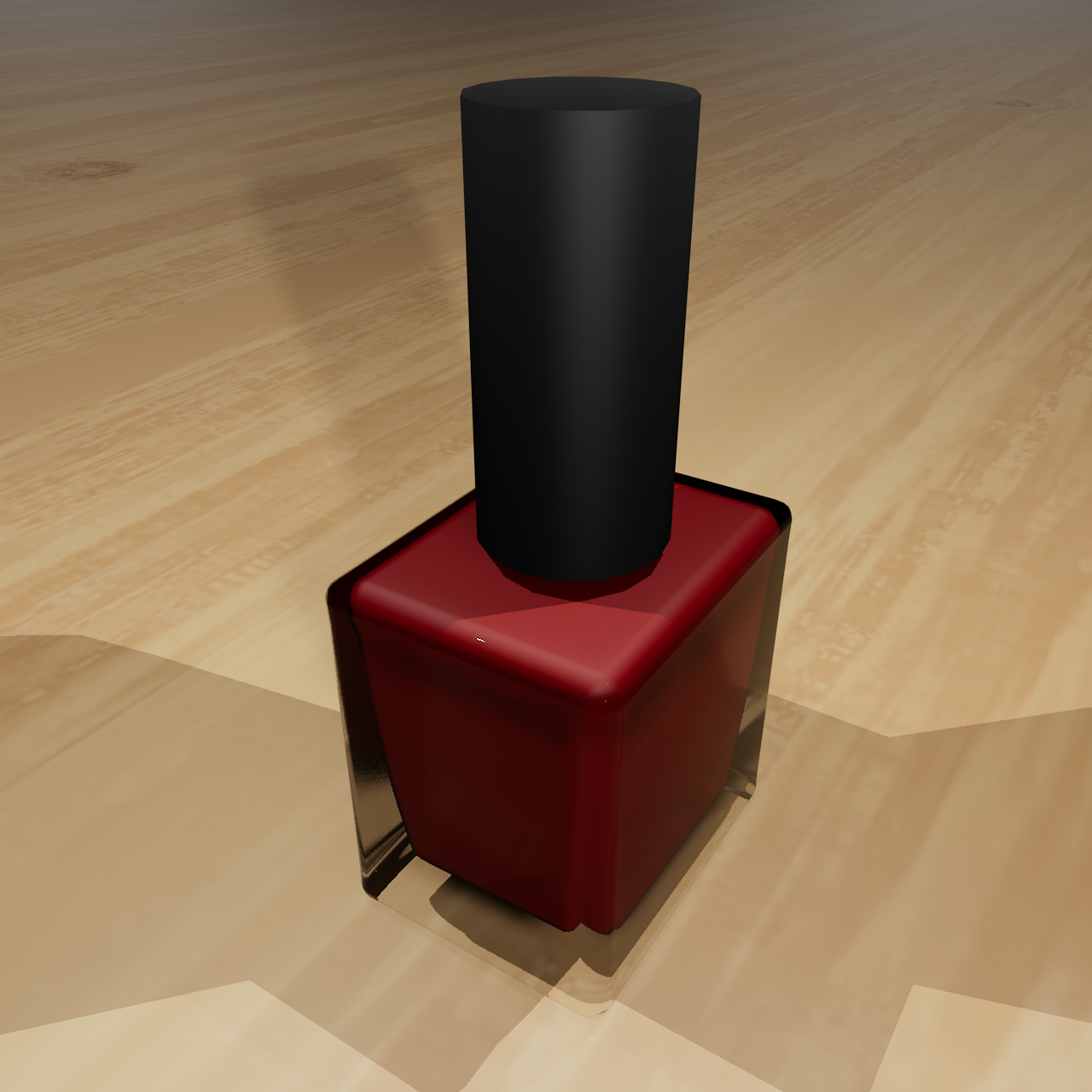 Finally I played with the lighting to try and make the glass stand out, and I also added the table plane back. I messed with the glass for a while to try and get it to not reflect so much red but so many of the tutorials are for Redshift materials and I didn't have time to mess with it, so I adjusted the lighting and it was close enough to what I wanted.