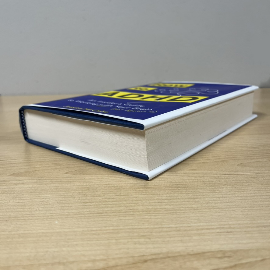 I like the slight overhang of this cover form of this book, and the slight curve to the spine. I decided to not model the dust jacket as a separate object on top of the hard cover since that's more complex than I feel comfortable with at this stage. Instead I'm pretending the dust jacket is the hard cover.