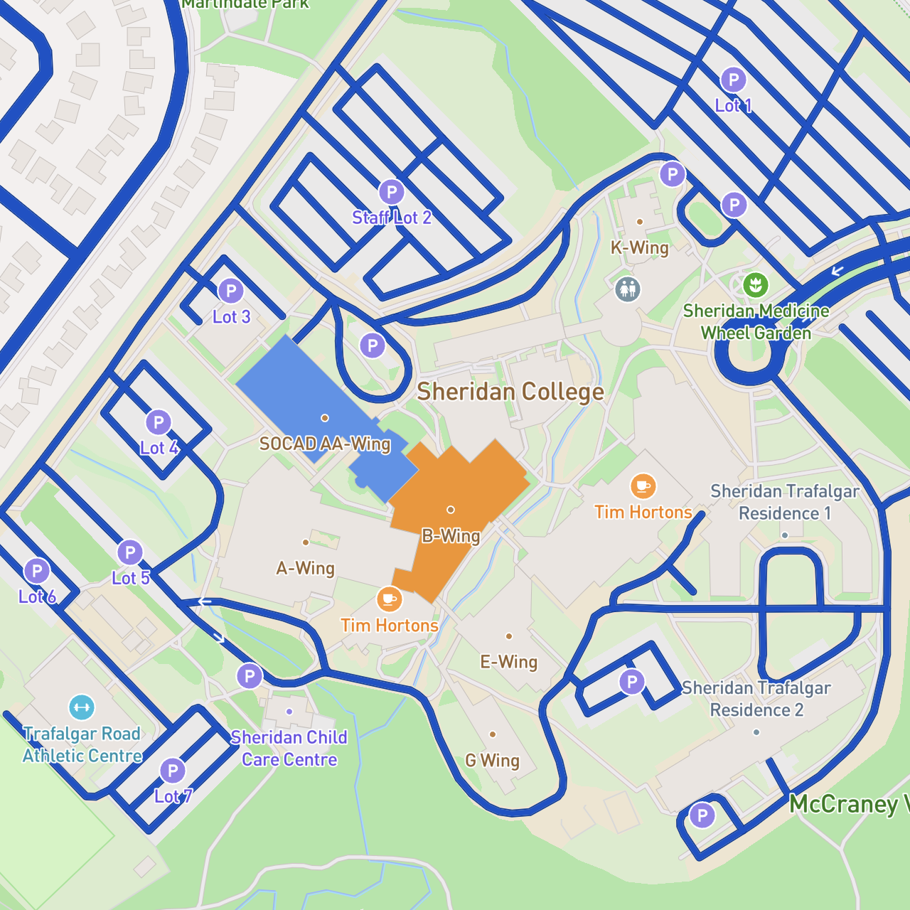 Here you can see I have added an interactive 'on click' state change, and clicked the AA wing, then hovered over the B wing so show the interaction difference. The AA Wing is now blue because I set the 'on-click' to blue, and the 'on hover' is still orange.